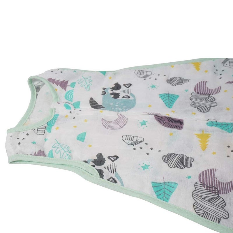 BLOOMSTAR Baby Sleeping Sack Muslin Cotton Soft Wearable Blanket Summer Sleeping Bag Baby Sleeveless Sleep Sacks 0.5 Tog Boy Newborn 0-3M Lightweight 6-12 Months Girl Infant Sleep Bag 9-12 Months Toddler - Image 4